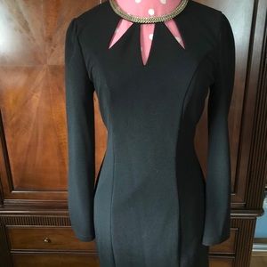 Long Sleeve Black Bodycon Dress